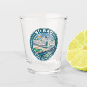 Bilbao Guggenheim Museum Spain Shot Glass