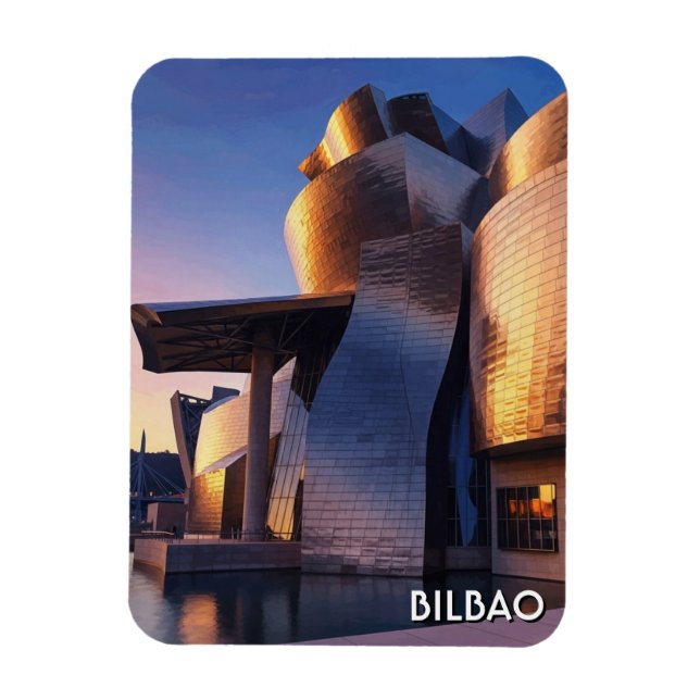 Bilbao Guggenheim Museum Travel Magnet (Vertical)