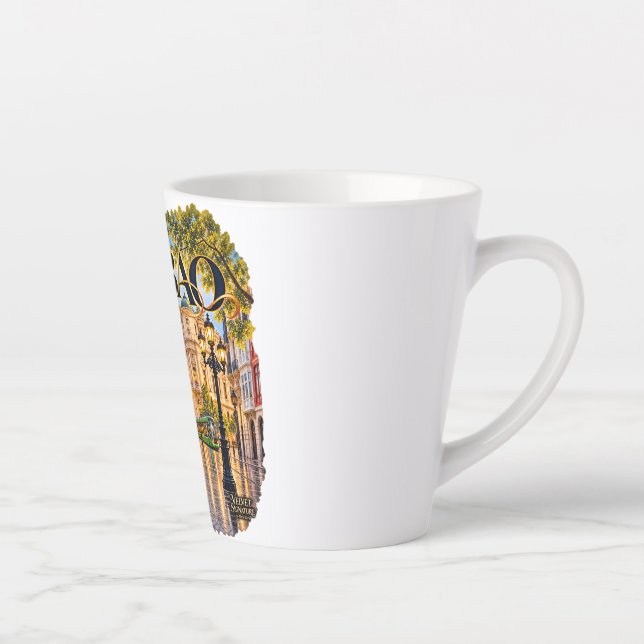 Bilbao Latte Coffee Mug  (Right)