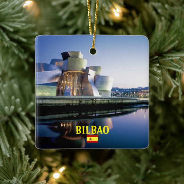 Bilbao Panoramic Christmas Ornament (Tree)