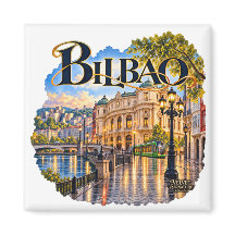 Bilbao Refrigerator Magnet