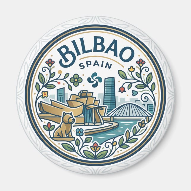 Bilbao, Spain Spain Magnet (Front)