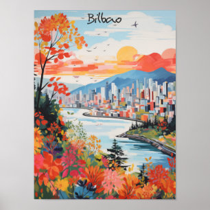 Bilbao Spain Travel City Wall Art Aesthetic