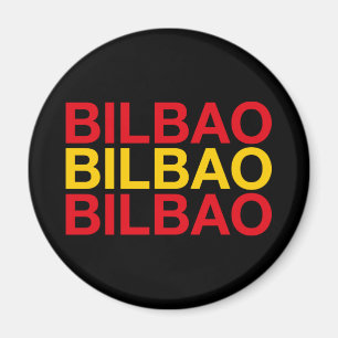 BILBAO Spanish Flag Magnet