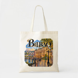 Bilbao Watercolor Tote Bag | Velvet Signature