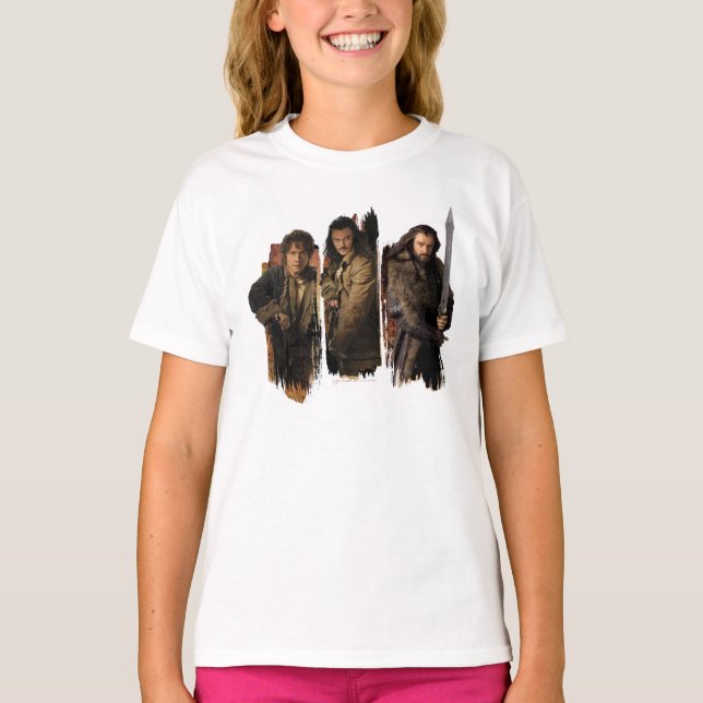 BILBO BAGGINS™, Bard, and Thorin Graphic T-Shirt (Front)