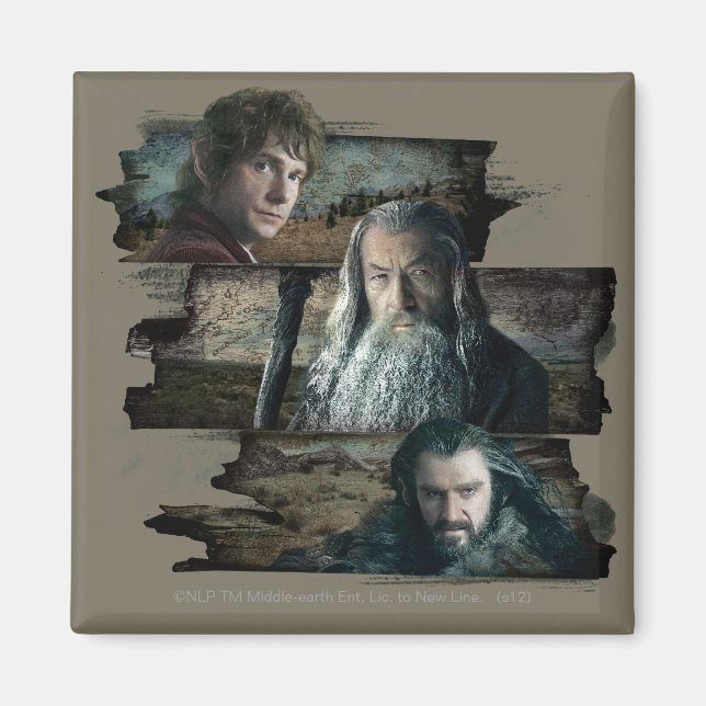 BILBO BAGGINS™, Gandalf, THORIN OAKENSHIELD™ Magnet (Front)