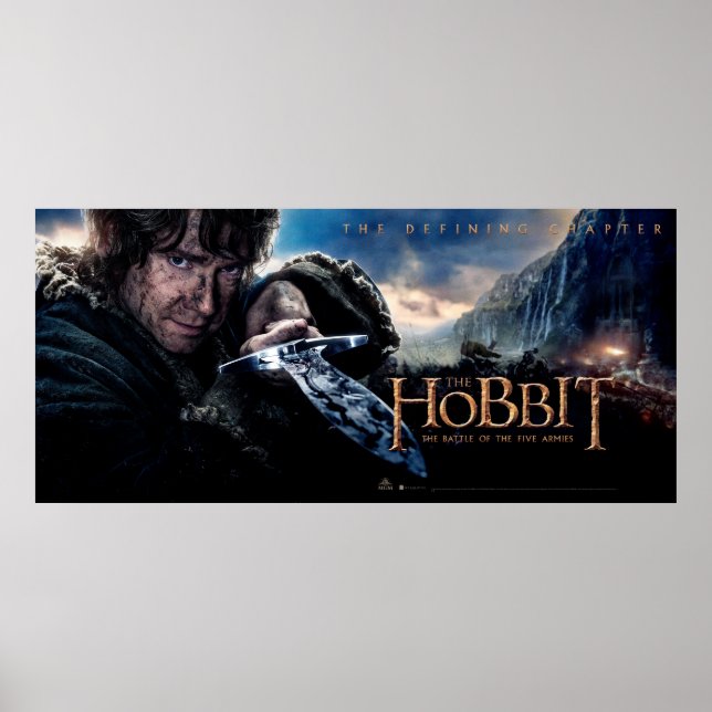 BILBO BAGGINS™ Holding Sting Poster (Front)