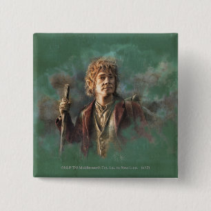 BILBO BAGGINS™ Illustration 15 Cm Square Badge