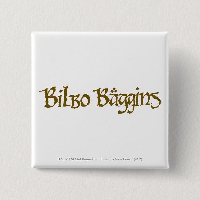 BILBO BAGGINS™ Solid 15 Cm Square Badge (Front)