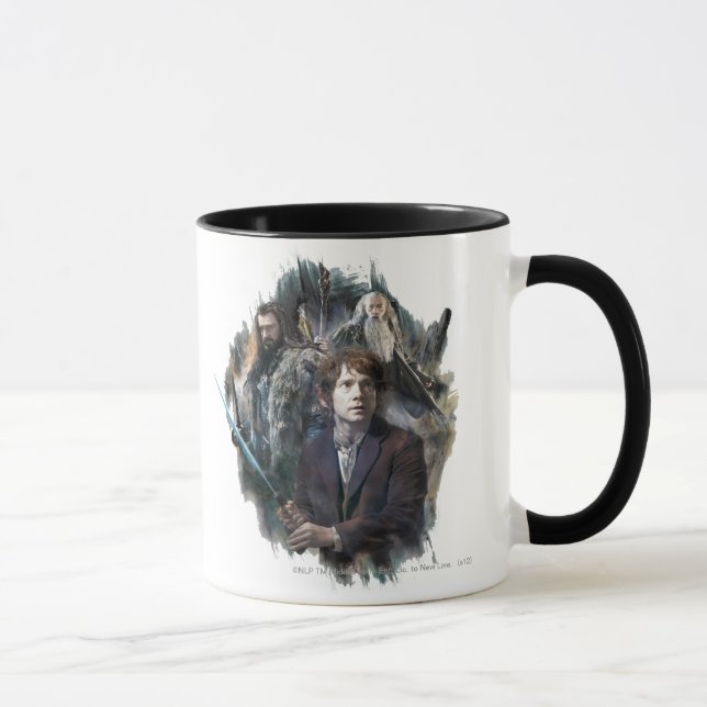 BILBO BAGGINS™, THORIN OAKENSHIELD™, & Gandalf Mug (Right)