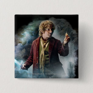 BILBO BAGGINS™ With The Ring 15 Cm Square Badge