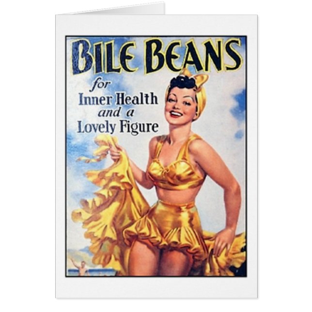 Bile Beans - Woman In Bathing Suit Ad (Front)