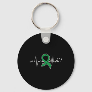 Bile Duct Cancer Awareness Supporter Ribbon Key Ring