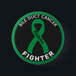 Bile Duct Cancer Fighter Ribbon Black Button<br><div class="desc">Bile Duct Cancer Fighter Ribbon Black Button for awareness and support for people fighting bile duct cancer.</div>