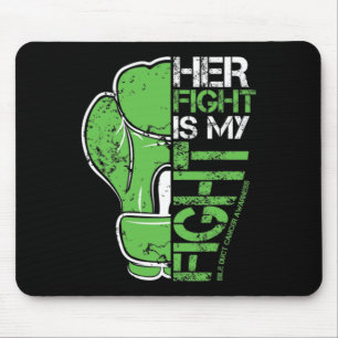 Bile Duct Cancer Her Fight Is My Fight Boxing Glov Mouse Pad