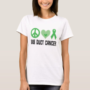 Bile Duct Cancer Ribbon Ladies T-shirt