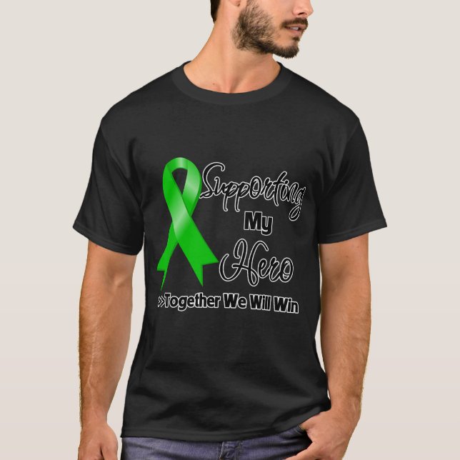 Bile Duct Cancer Supporting My Hero T-Shirt (Front)