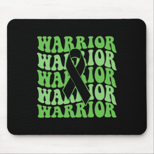 Bile Duct Cancer Warrior Green Ribbon Awareness Mouse Pad
