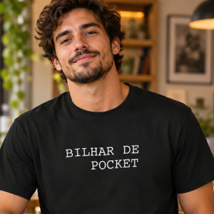 Bilhar de Pocket Funny Portuguese T-Shirt