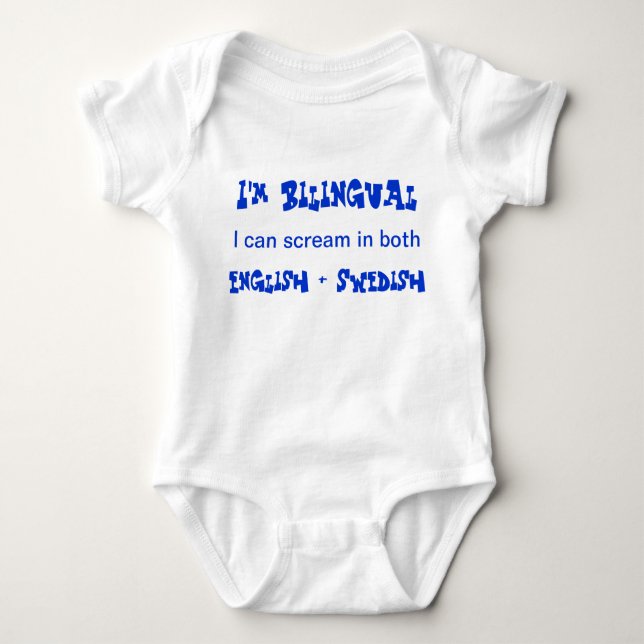 Bilingual Baby Baby Bodysuit (Front)