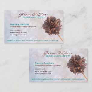 Bilingual Cleaning Services Business Cards