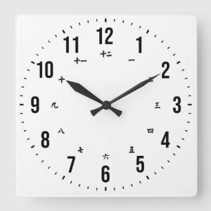 Bilingual English/Japanese Clock