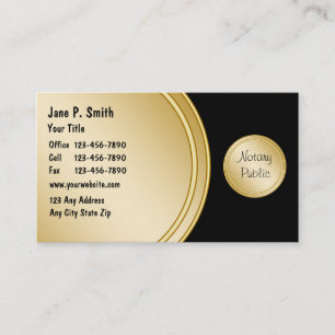 Bilingual Notary Business Cards