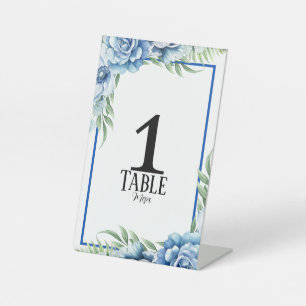 Bilingual Number Table Sign