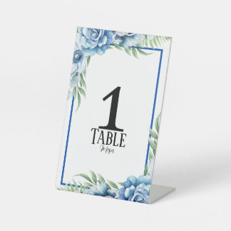 Bilingual Number Table Sign