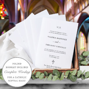 Bilingual Spanish English Catholic Wedding Program