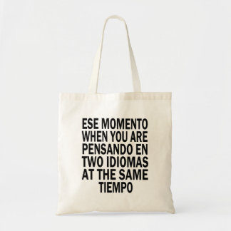 Bilingual Spanish English Medium Regular Tote Bag