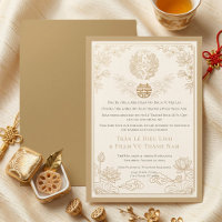 bilingual Vietnamese–English wedding invitation