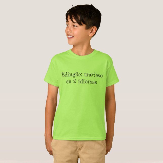 Bilingüe: travieso T-Shirt (Front Full)