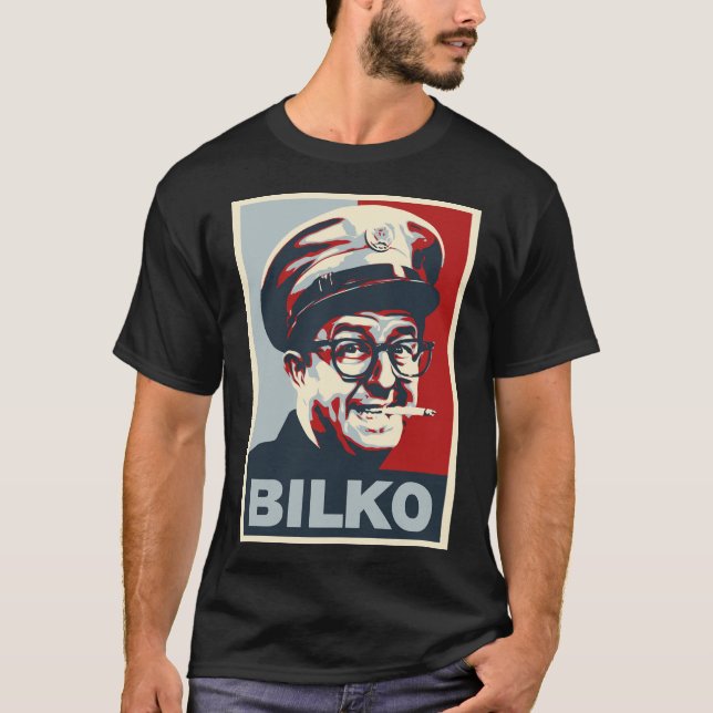 Bilko Phil Silvers Hope Style Retro Tv Original De T-Shirt (Front)