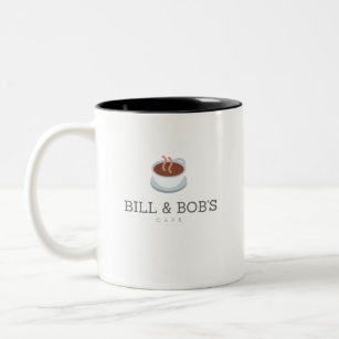 Bill and Bob's Cafe - Recovery Emotional Sobriety Two-Tone Coffee Mug