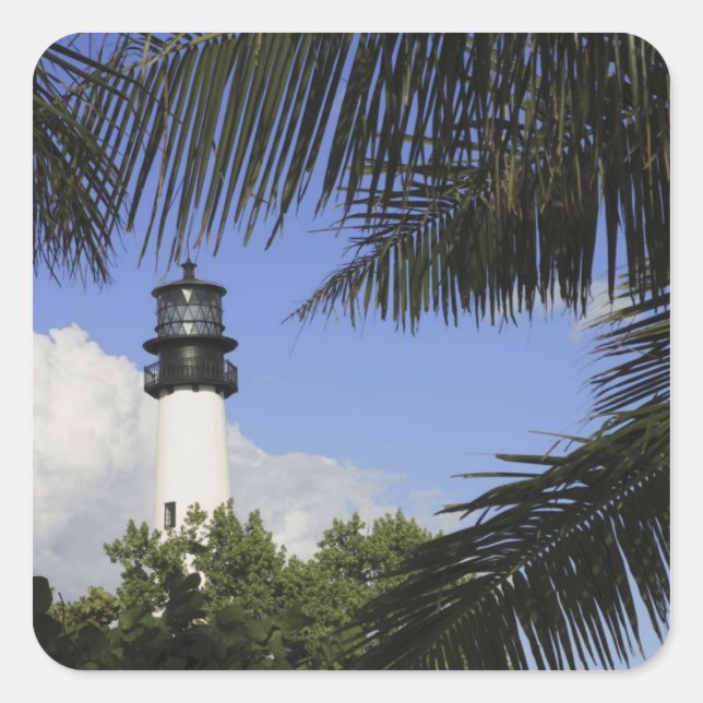 Bill Baggs Cape Florida Lighthouse, Bill Baggs 2 Square Sticker (Front)