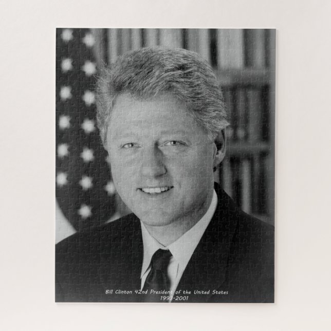 Bill Clinton 42nd President of the United States Jigsaw Puzzle (Vertical)