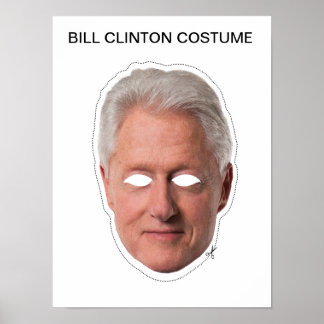 Bill Clinton Costume Poster