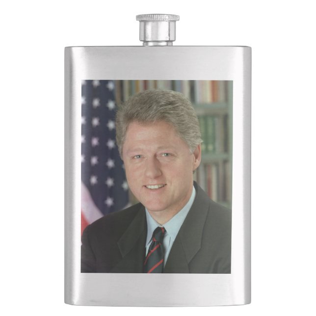 Bill Clinton Hip Flask (Front)