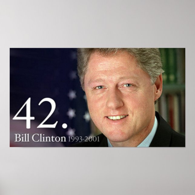 Bill Clinton Poster (Front)