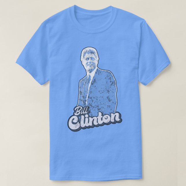 Bill Clinton Saxophone 90s Style T-Shirt (Design Front)