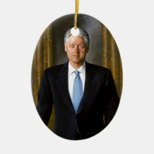 bill clinton USA president Ceramic Tree Decoration