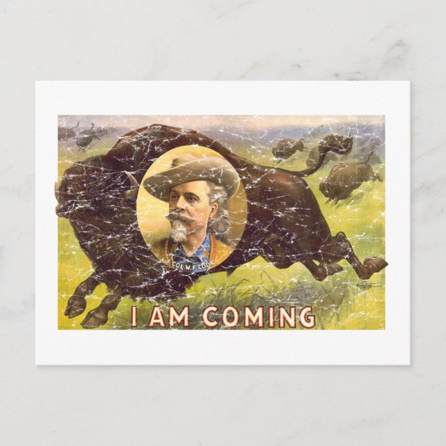Bill Cody -1899 - distressed Postcard (Front)
