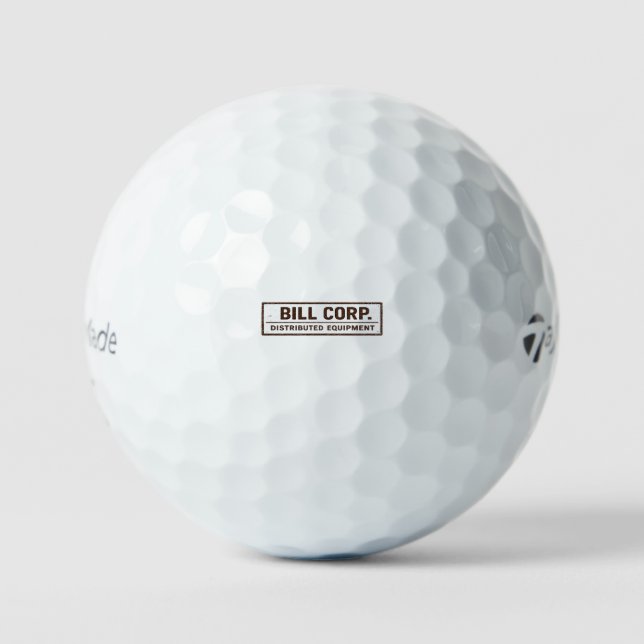 Bill Corp. Distributed Equipment Premium  Golf Balls (Front)