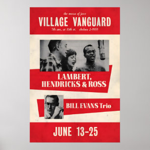 Bill Evans jazz poster - Sunday at the Village