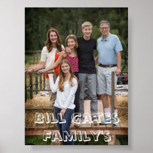 Bill Gates Family's Print, Value Poster Paper Mate