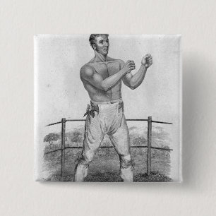 Bill Neat, engraved by Percy Roberts 15 Cm Square Badge