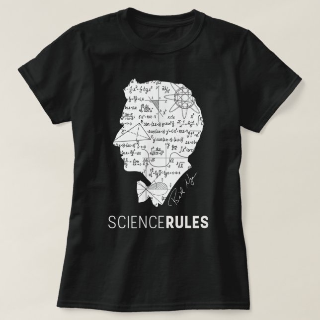Bill Nye The Science Guy Science Rules  T-Shirt (Design Front)