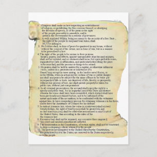bill of rights postcard